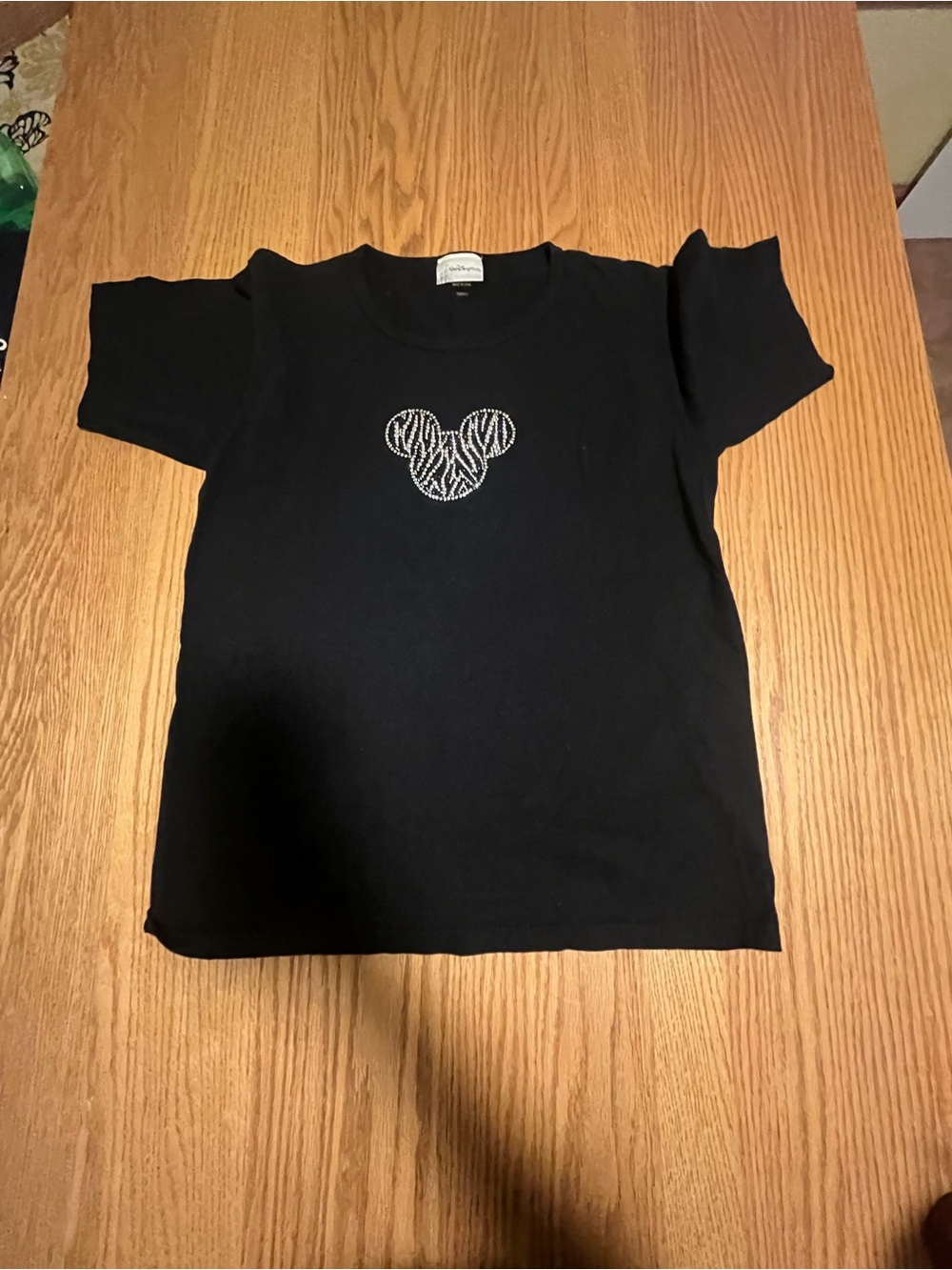 VTG Walt Disney World Rhinestone Mickey Shirt. Size Small Vintage. Made In USA